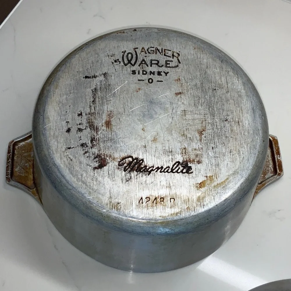 Vintage Wagner Ware Magnalite 4248 Sidney 0 Dutch Oven Roaster Stock Pot W/Lid